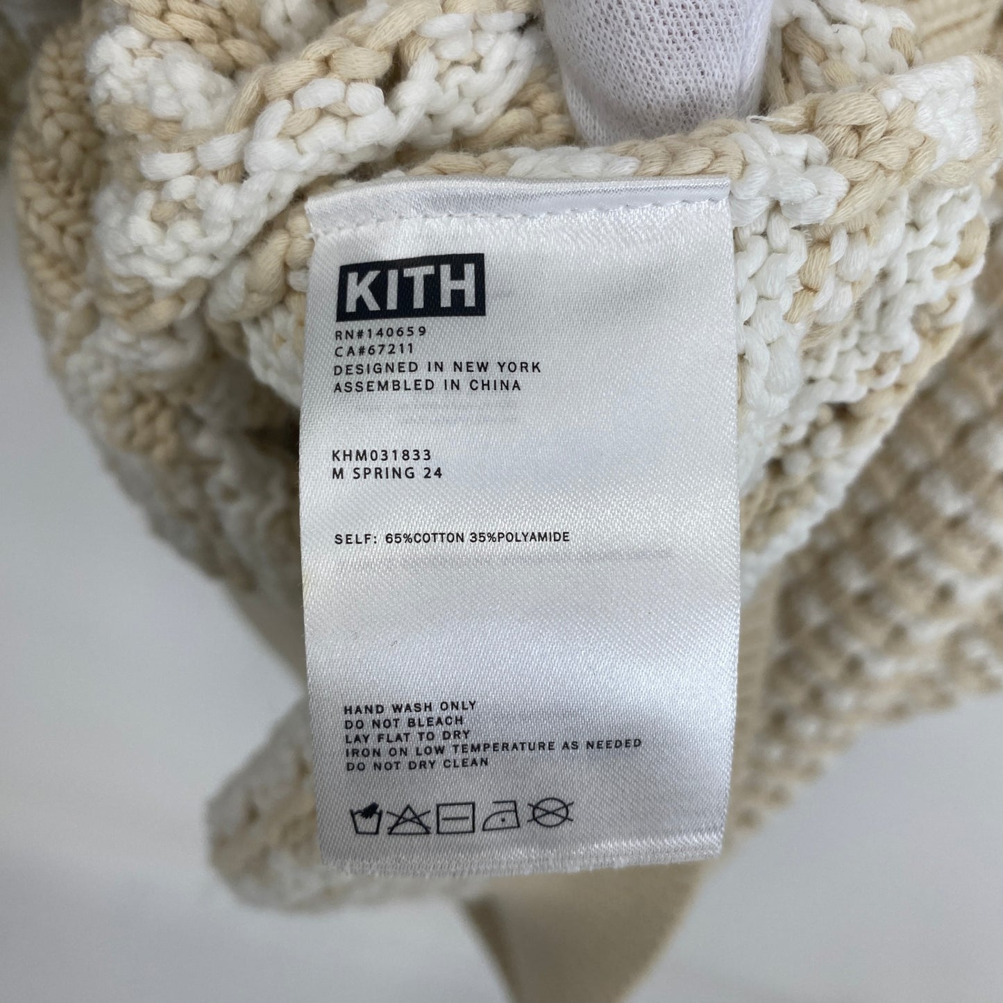 KITH クルーネックニット メンズ L ベージュ系【中古】