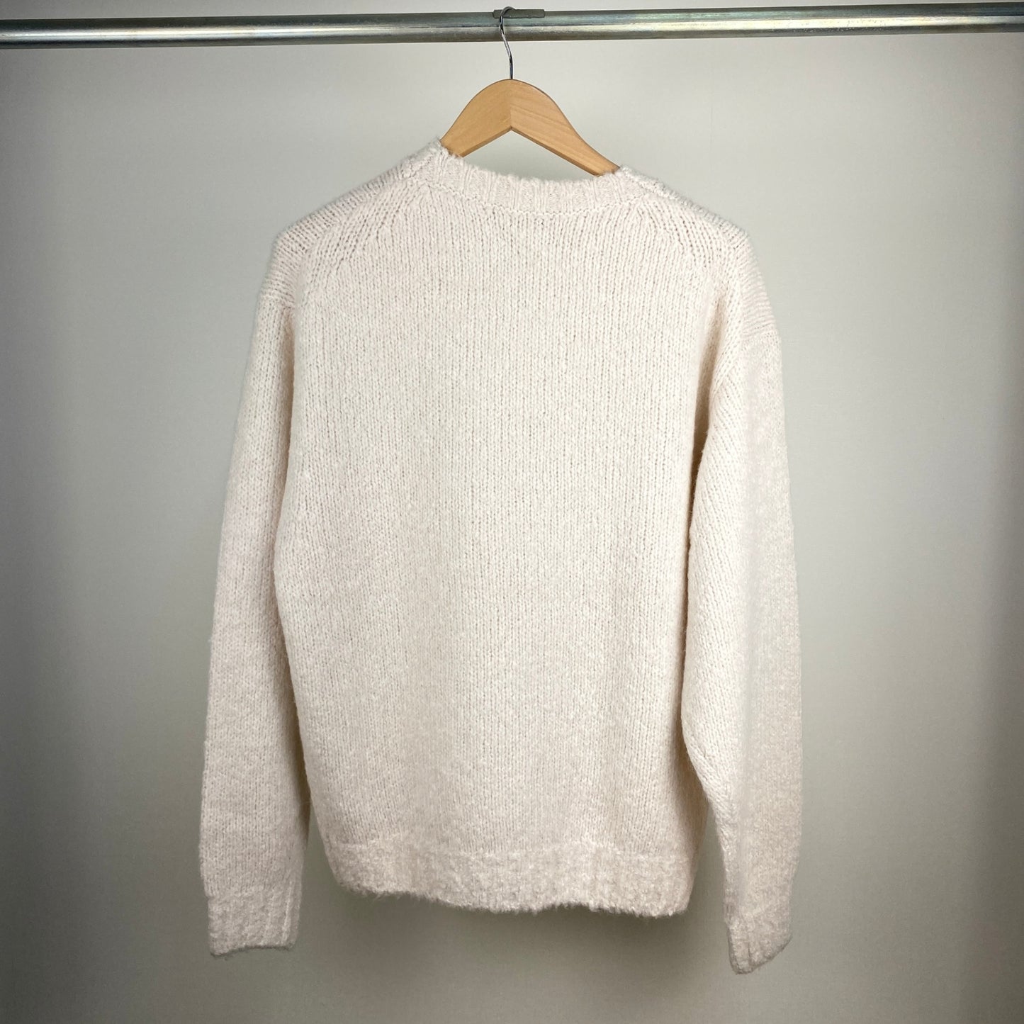 H BEAUTY & YOUTH 長袖ニット メンズ L 白系【中古】