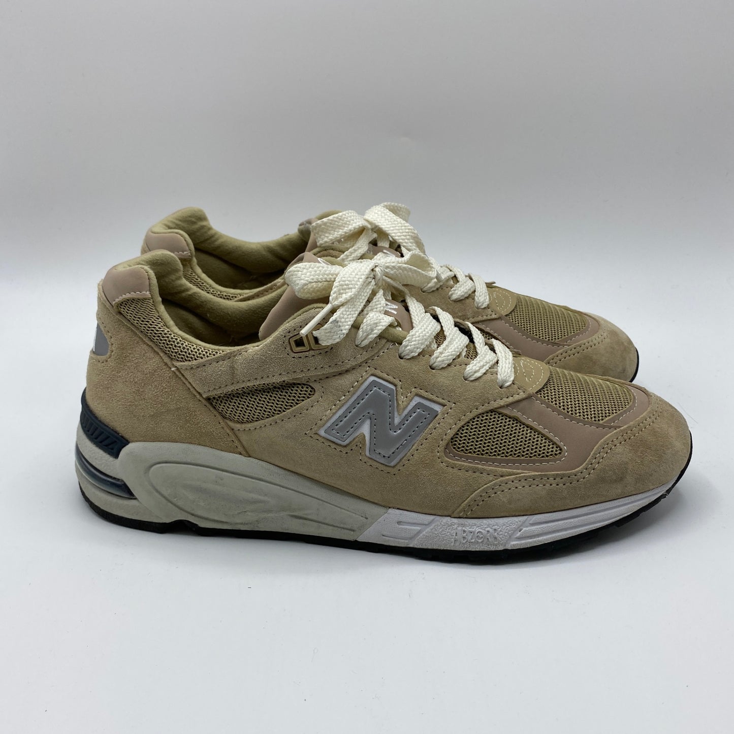 KITH x NEW BALANCE M990 スニーカー メンズ 28cm ベージュ系【中古】