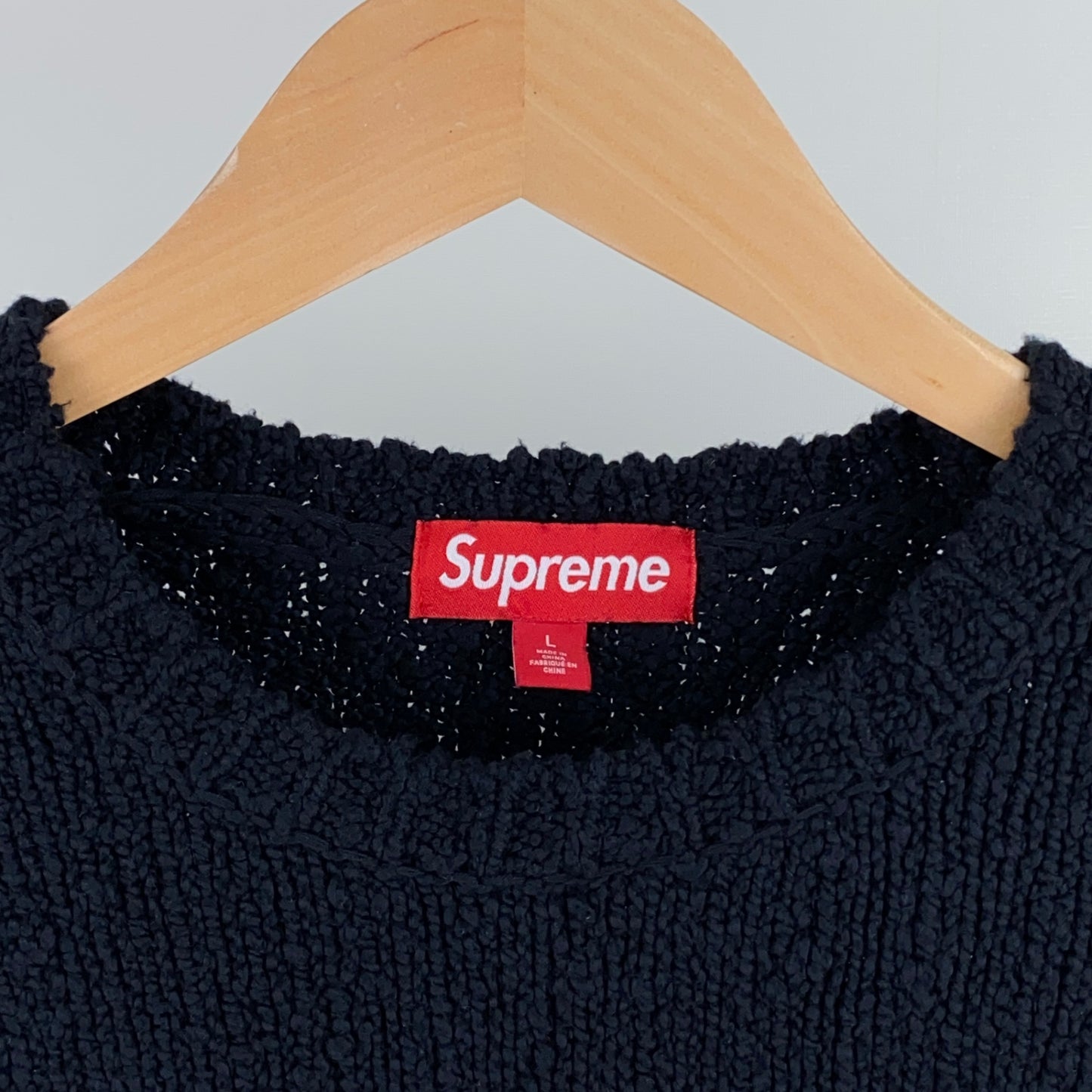 SUPREME ブークレーニット メンズ L 黒系【中古】