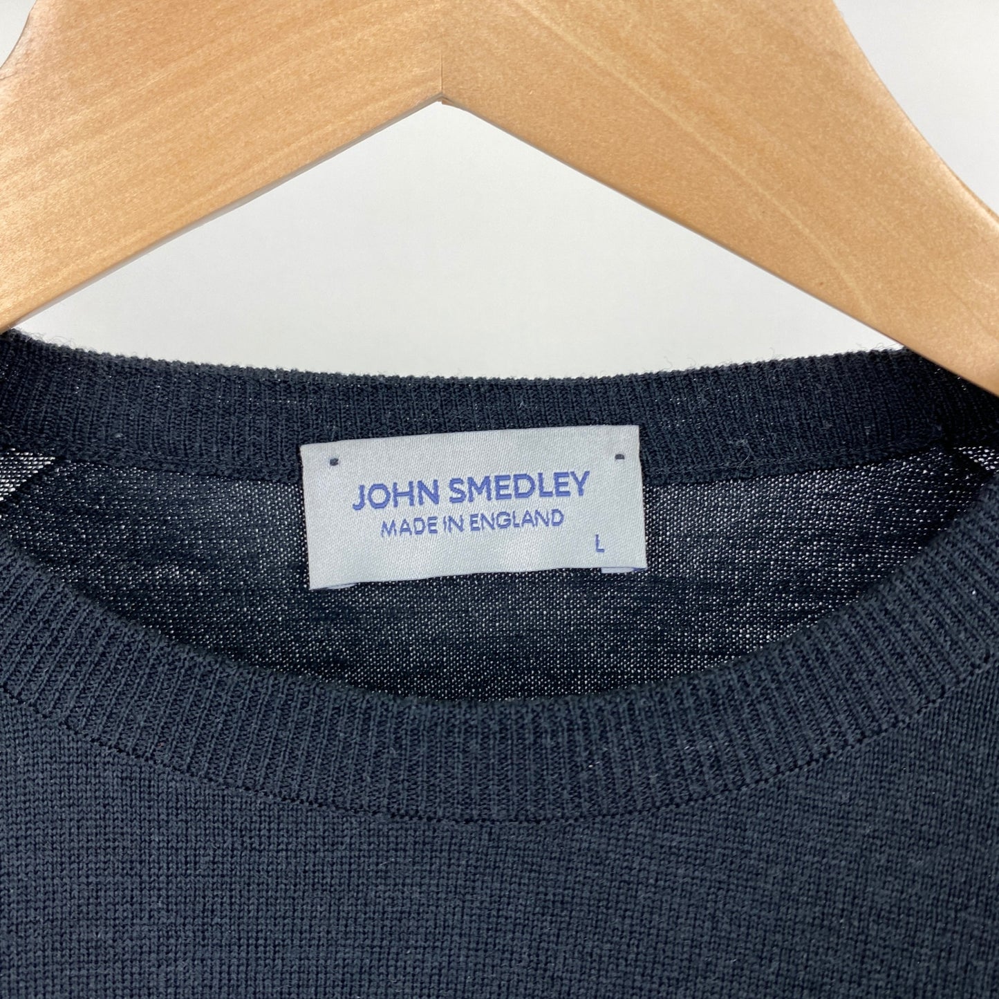 JOHN SMEDLEY クルーネックニット メンズ L 黒系【中古】
