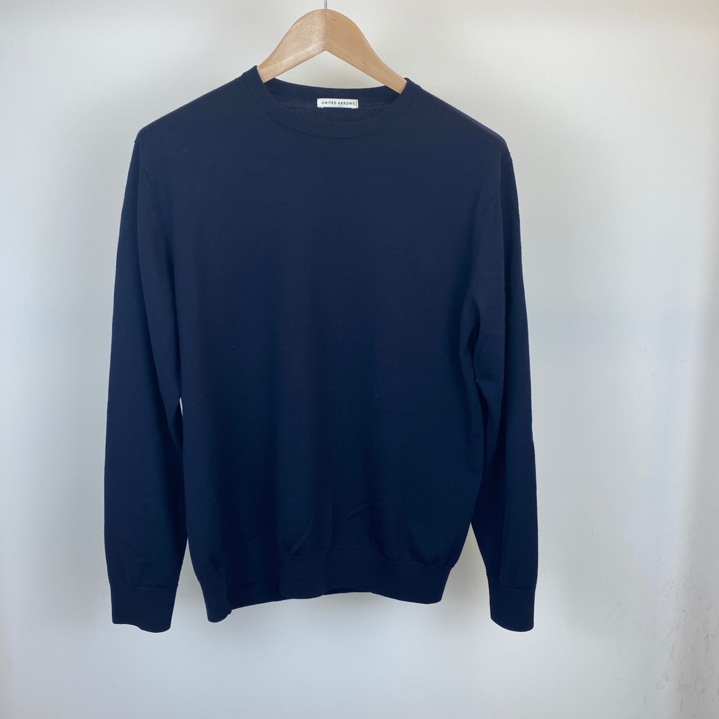 UNITED ARROWS 長袖クルーネックニット メンズ L 紺系【中古】