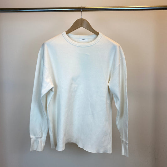 LOEFF 長袖サーマルTシャツ メンズ L 白系【中古】