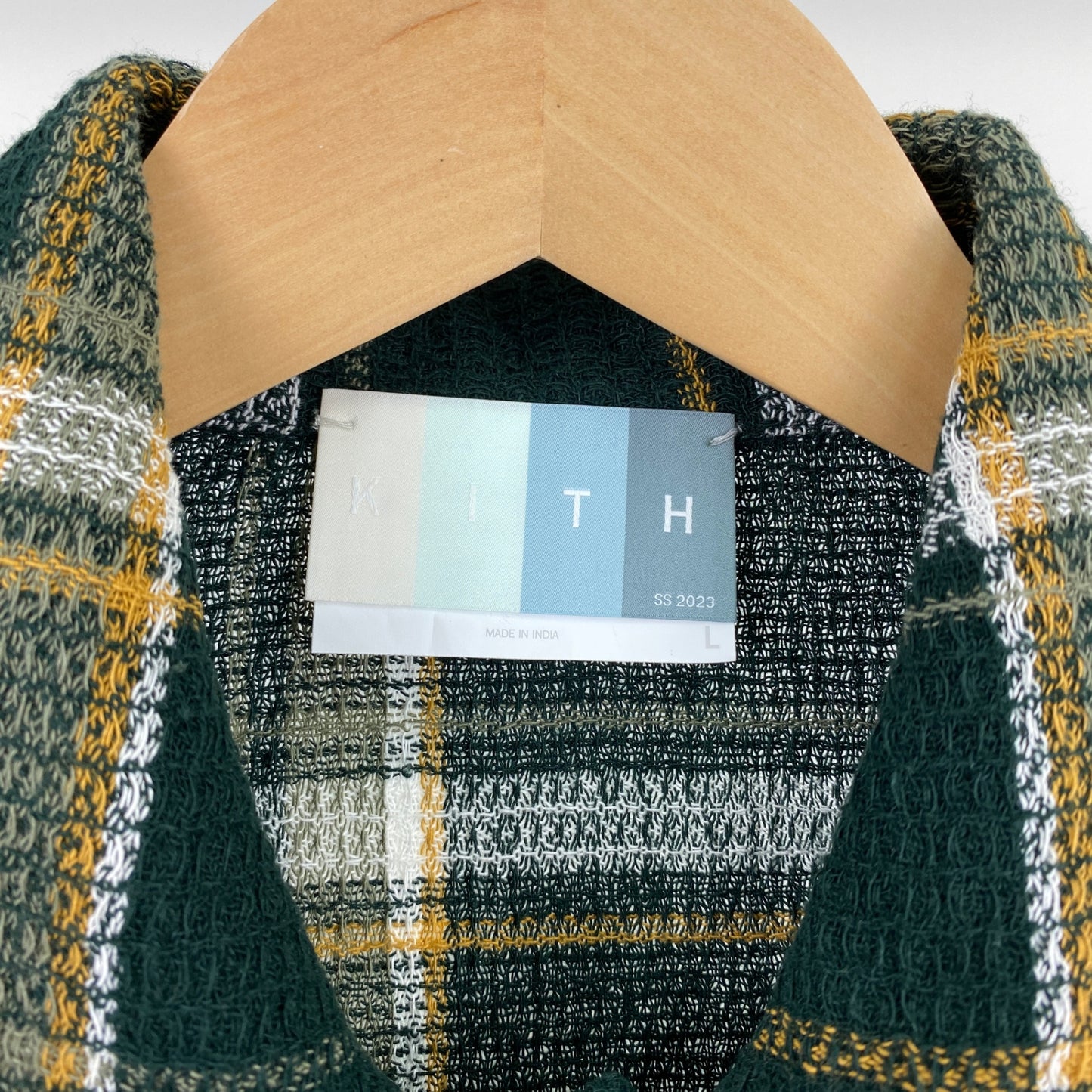 KITH 半袖シャツ メンズ L 緑系【中古】