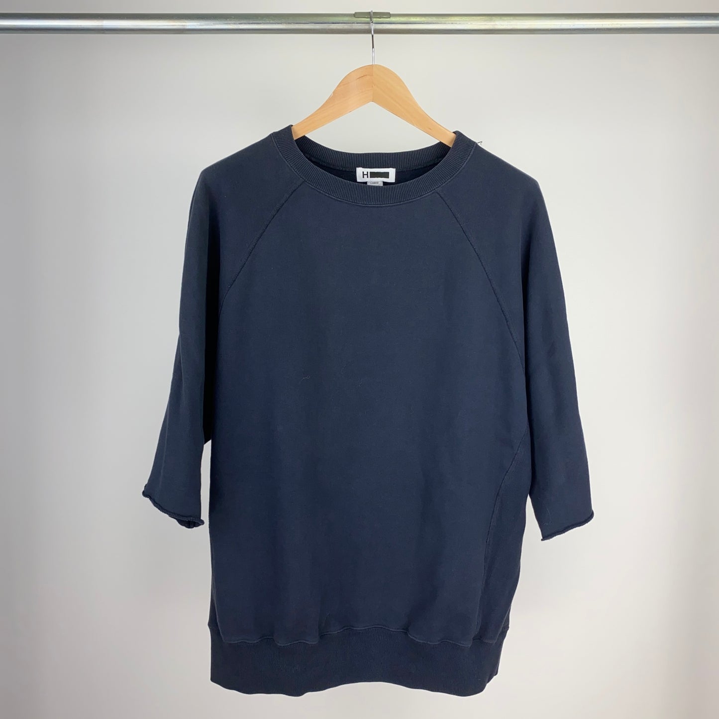 H BEAUTY & YOUTH 半袖スウェット メンズ L 黒系【中古】