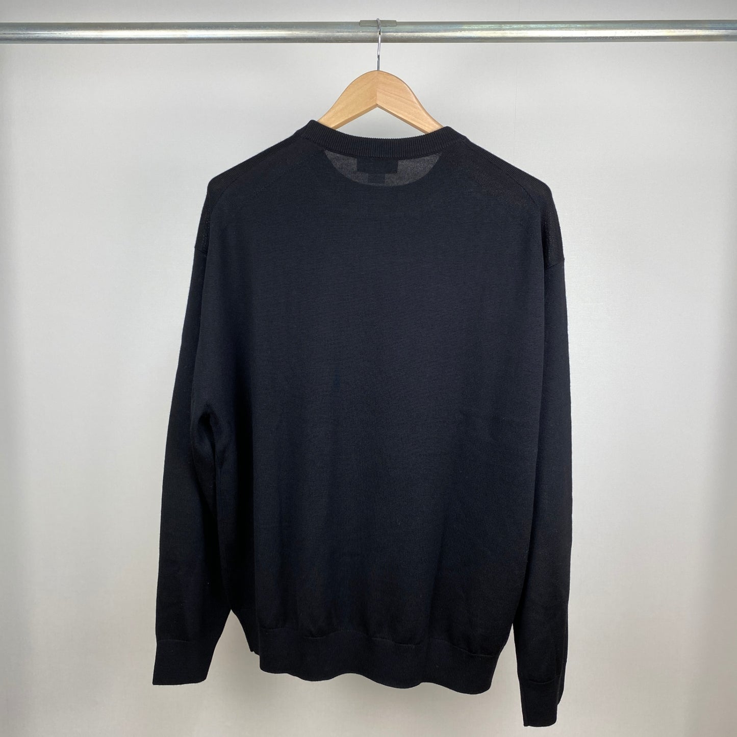 H BEAUTY & YOUTH ハイゲージニット メンズ L 黒系【中古】