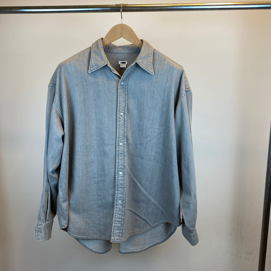 H BEAUTY & YOUTH 長袖デニムシャツ メンズ L グレー系【中古】