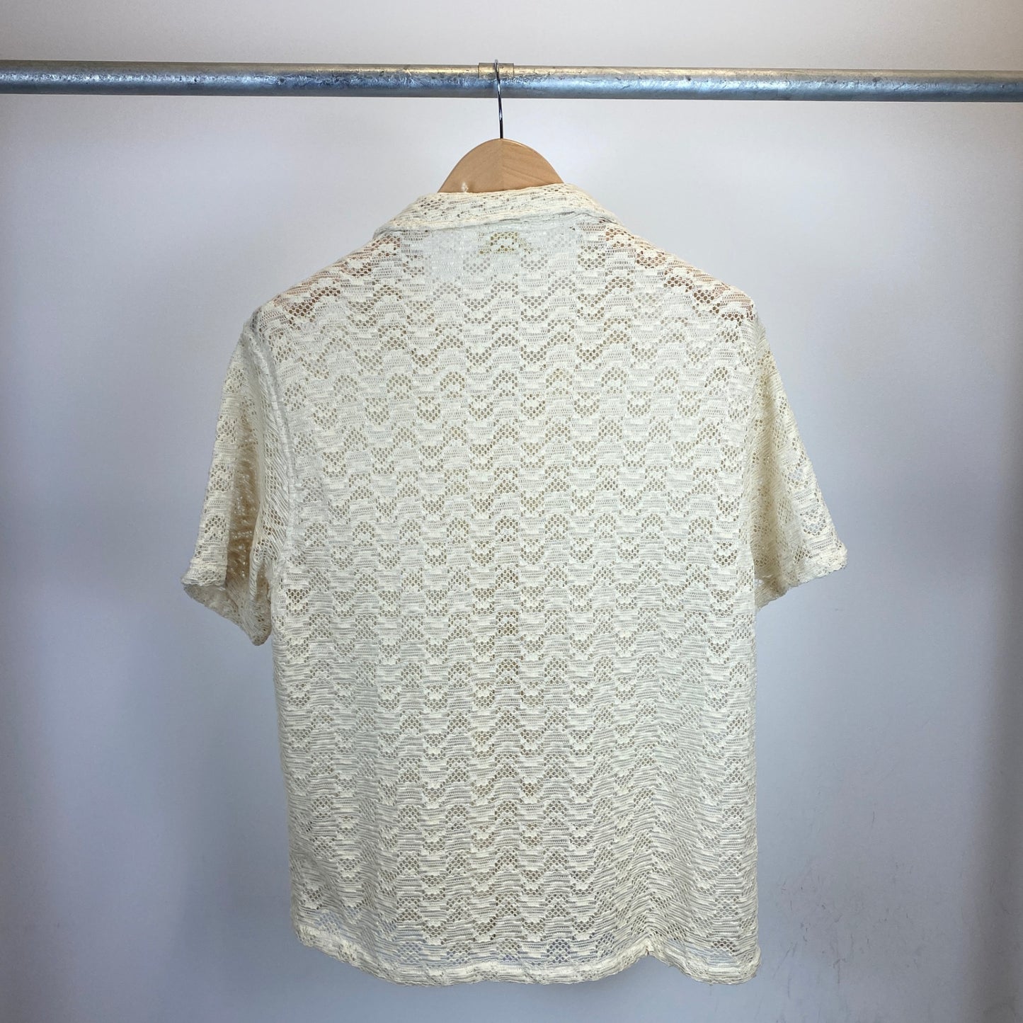 AIME LEON DORE 半袖ニットシャツ メンズ L ベージュ系【中古】
