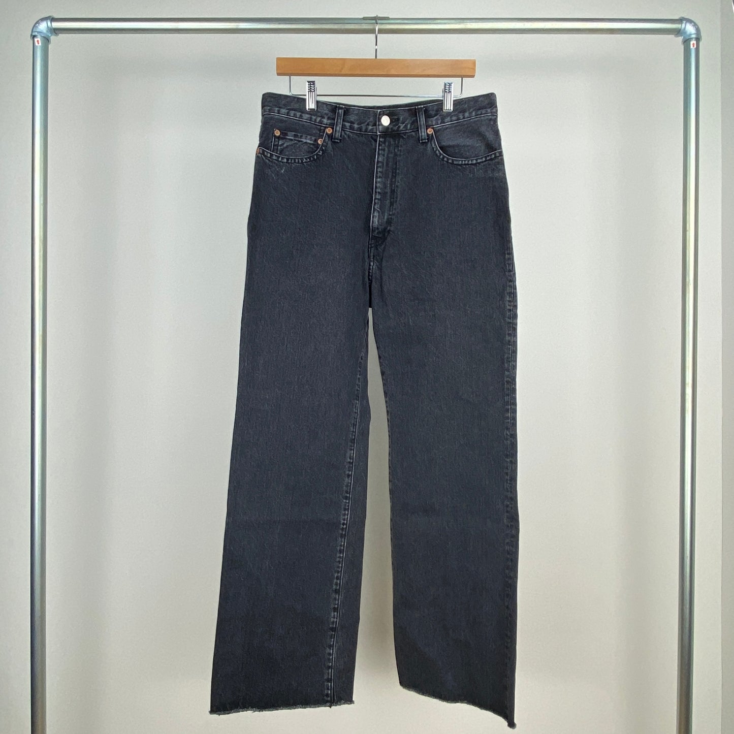 H BEAUTY & YOUTH デニムパンツ メンズ L 黒系【中古】