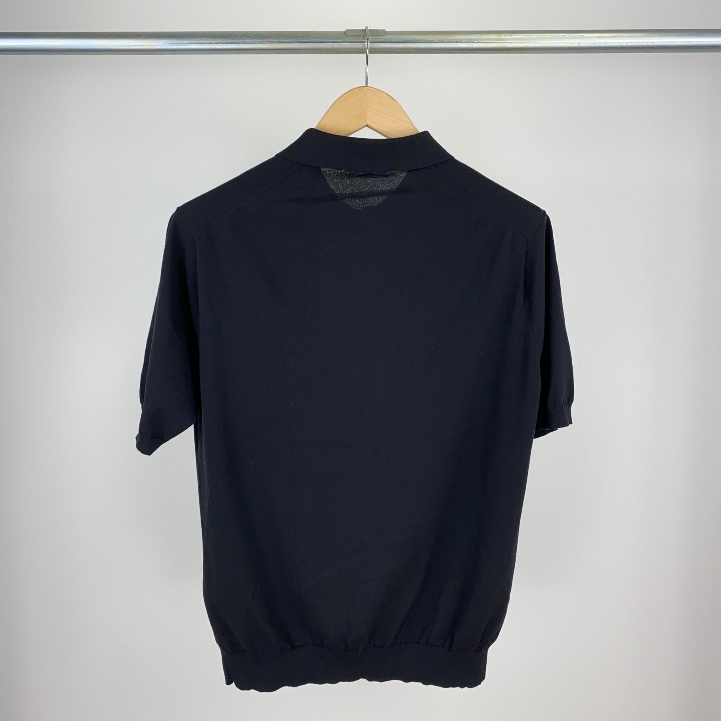 UNITED ARROWS 半袖ニットポロ メンズ L 黒系【中古】