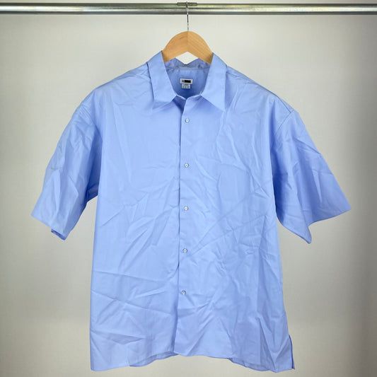 H BEAUTY & YOUTH 半袖シャツ メンズ L 水色系【中古】