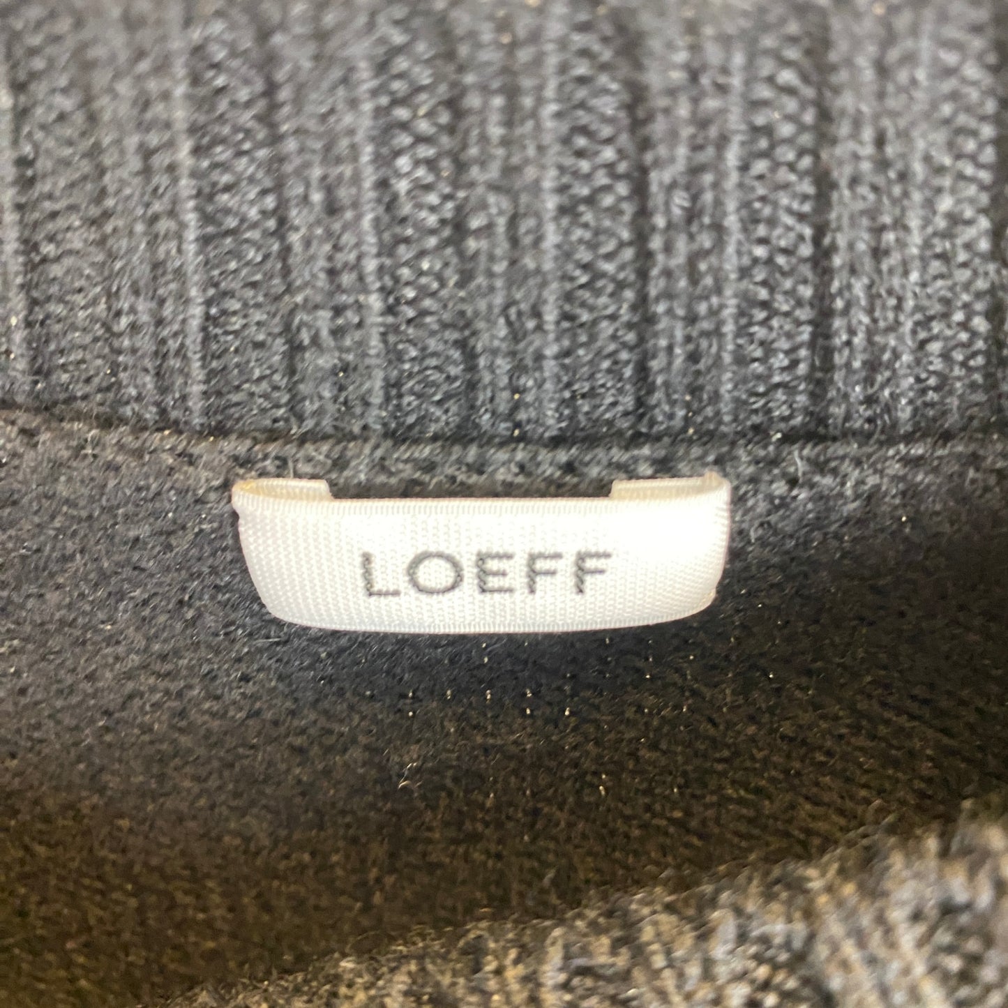 LOEFF ダメージニット メンズ L 黒系【中古】