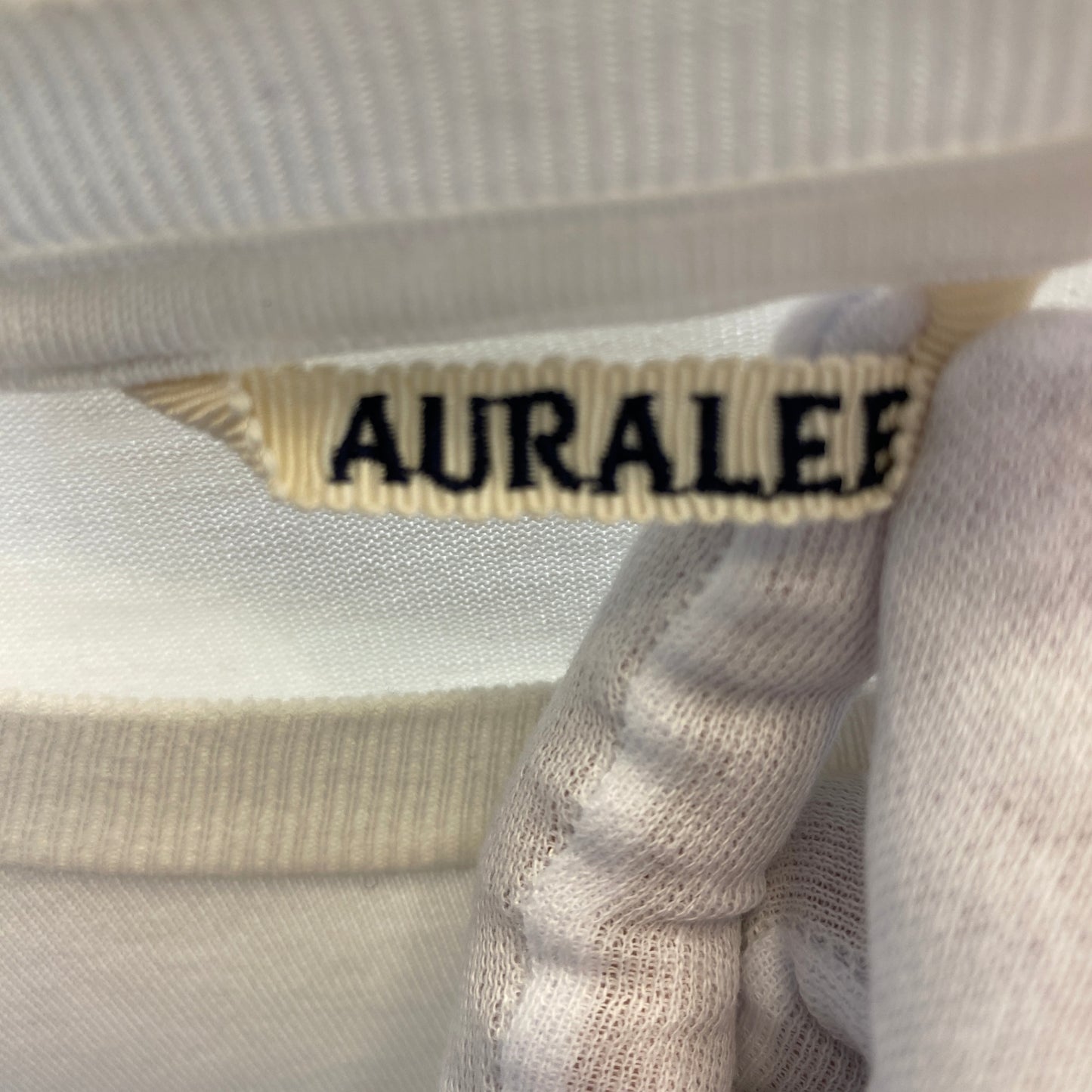 AURALEE 半袖tシャツ メンズ L 白系【中古】