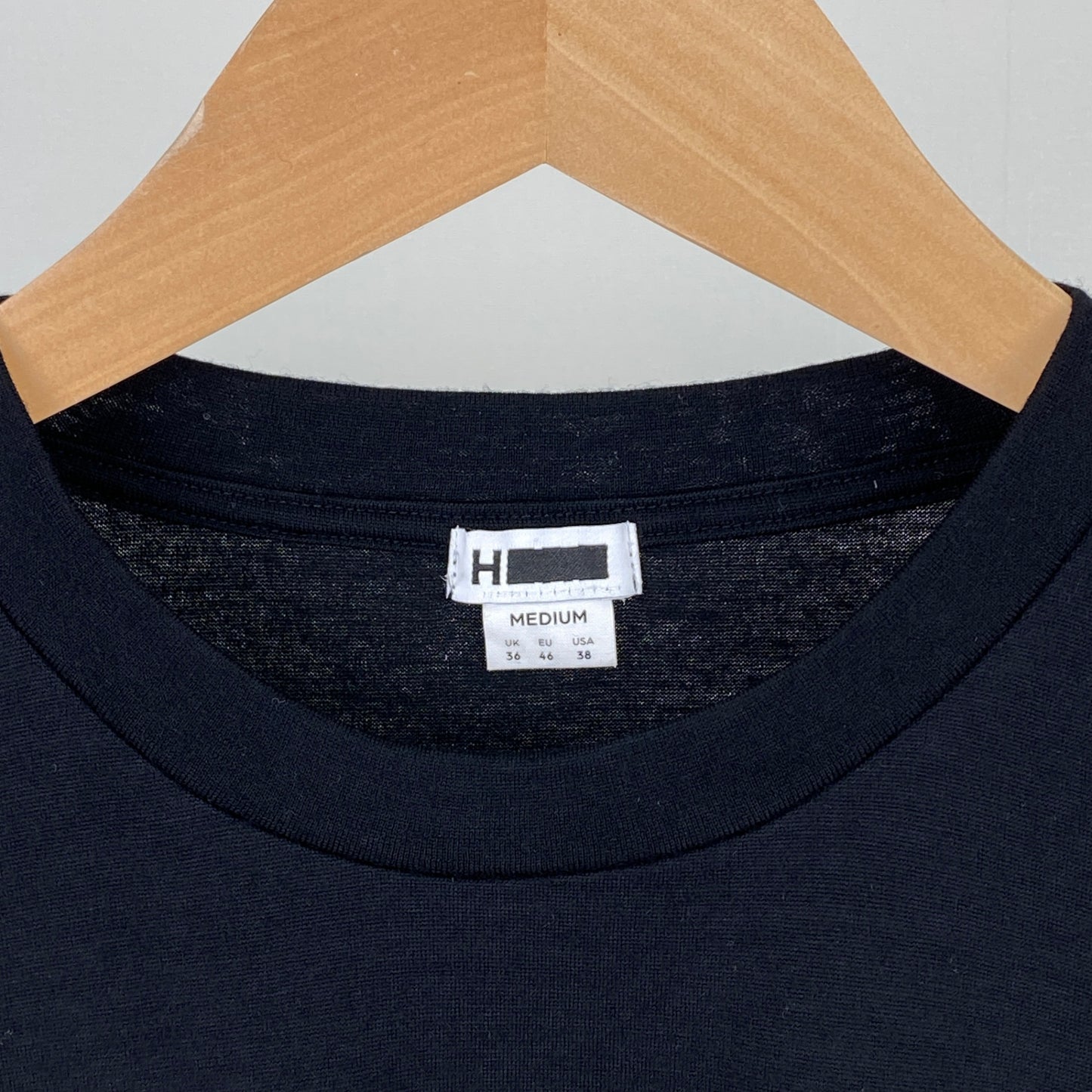 H BEAUTY & YOUTH 半袖ニットTシャツ メンズ M 黒系【中古】