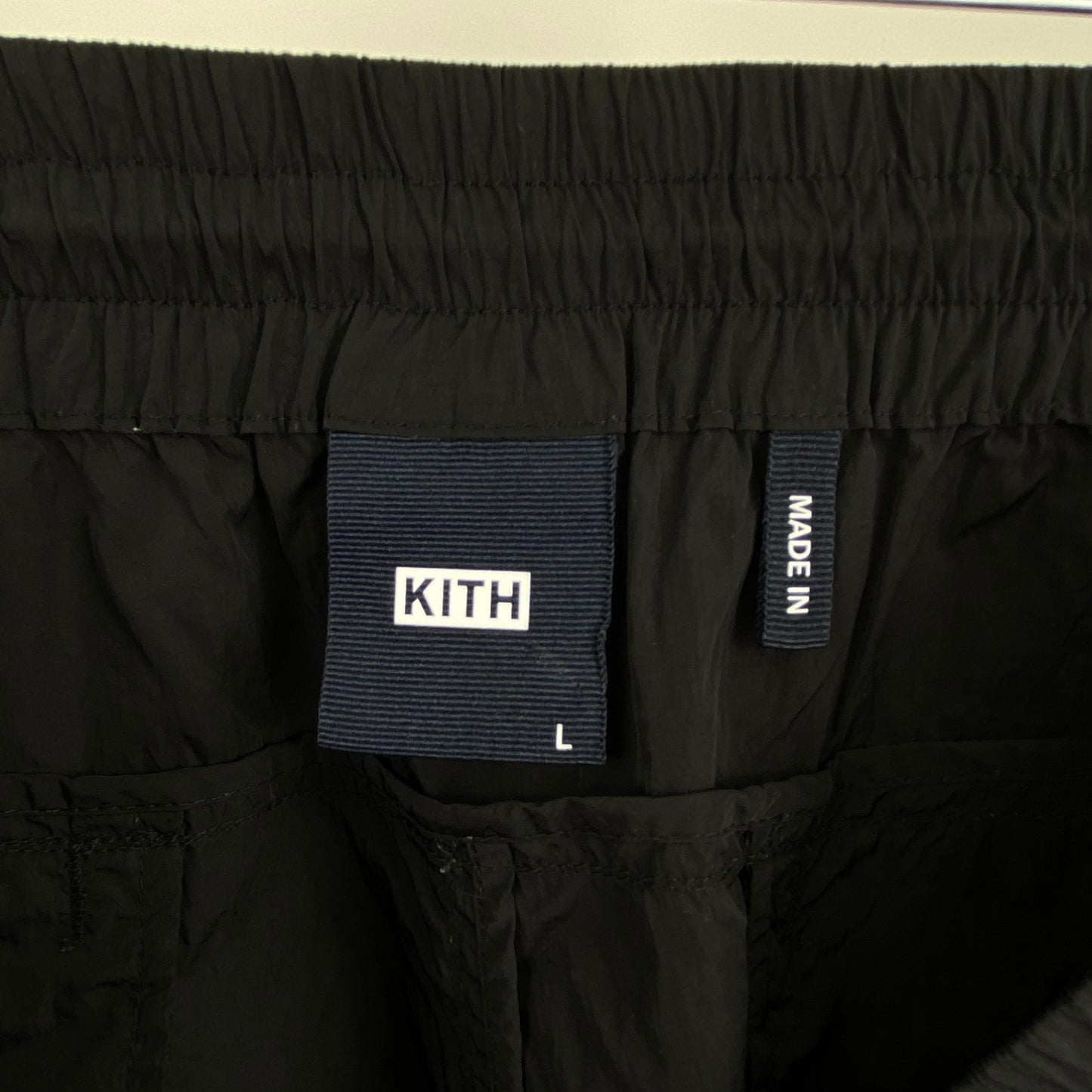 KITH ナイロンパンツ メンズ L 黒系【中古】