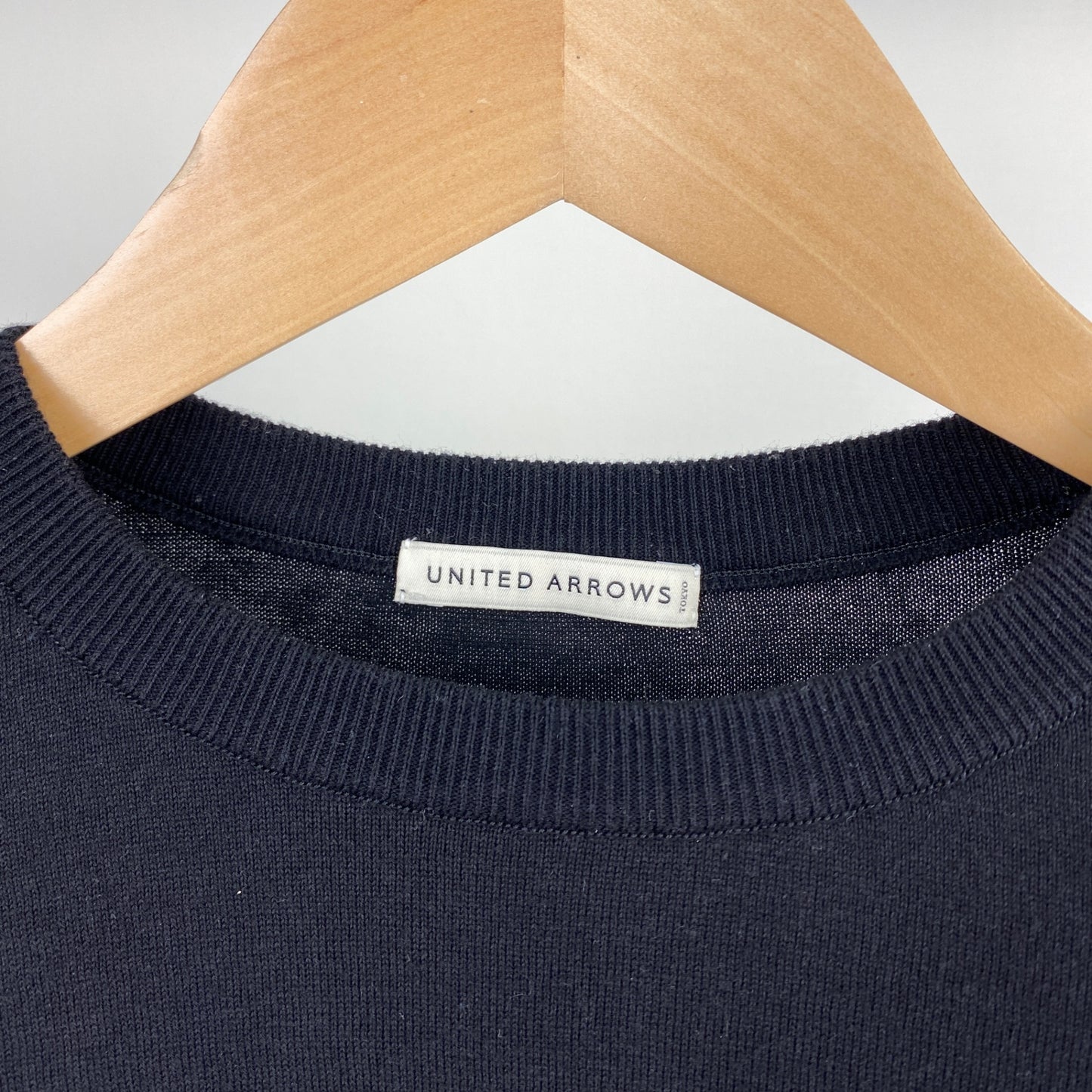 UNITED ARROWS クルーネックニット メンズ XL 黒系【中古】