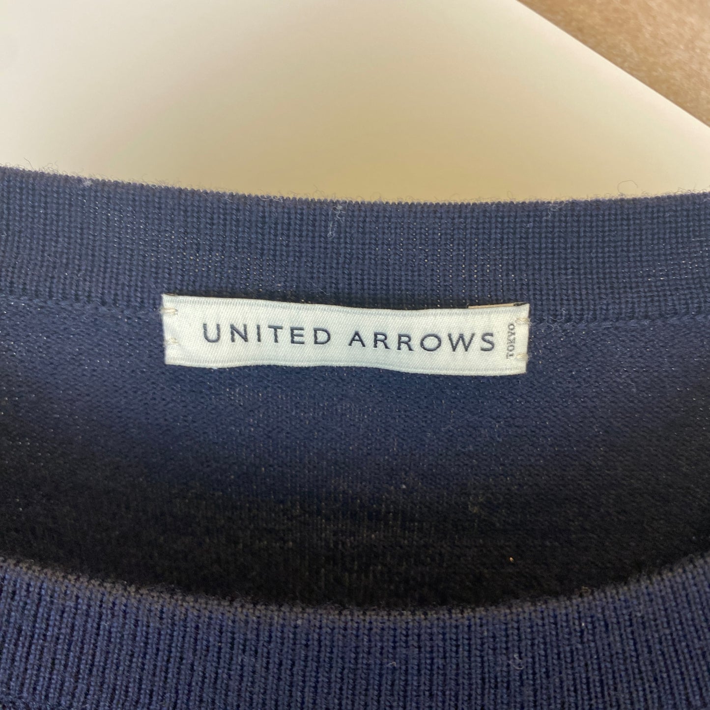 UNITED ARROWS 長袖クルーネックニット メンズ L 紺系【中古】