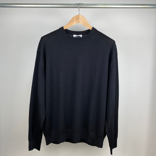 H BEAUTY & YOUTH ハイゲージニット メンズ L 黒系【中古】