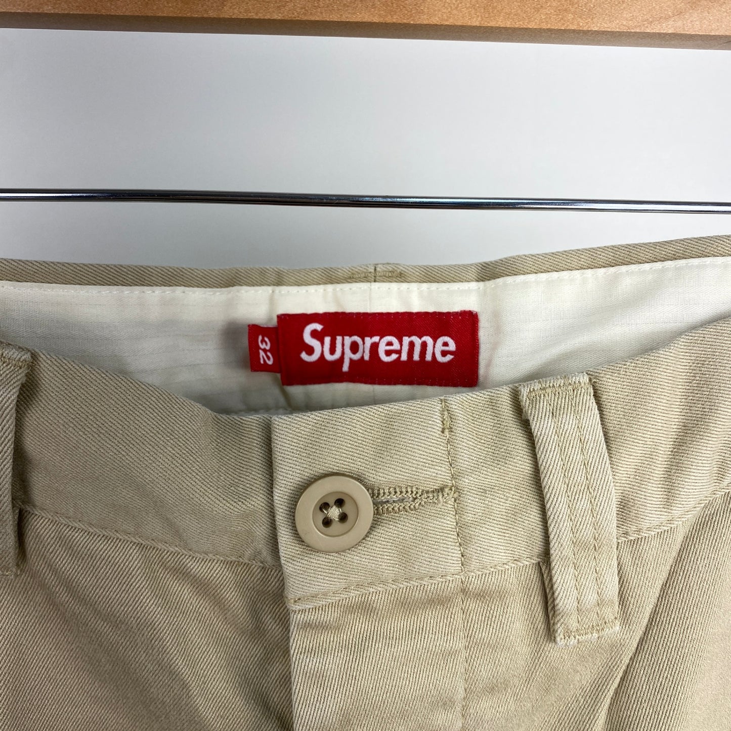 SUPREME チノパン メンズ L ベージュ系【中古】