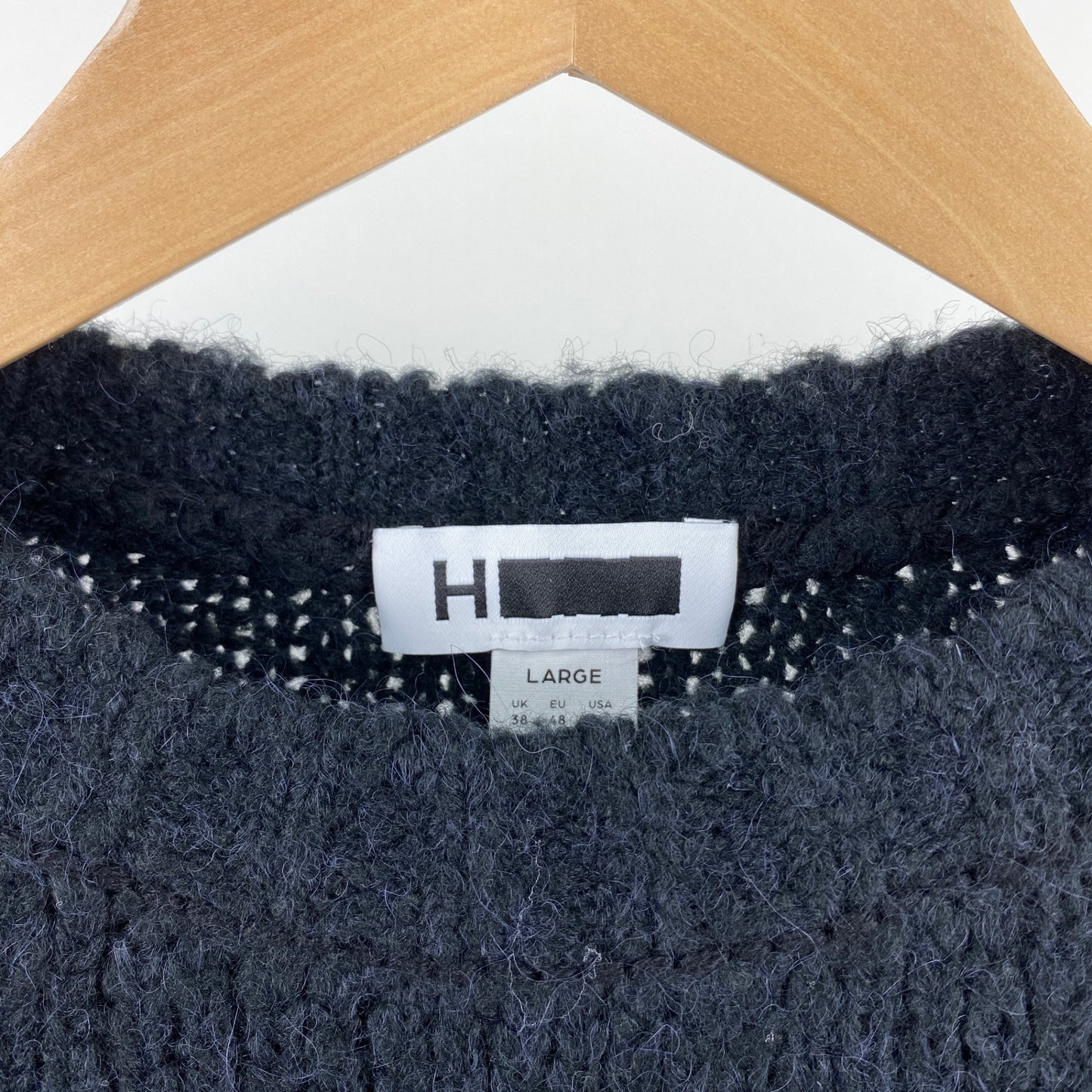 H BEAUTY&YOUTH 長袖ニット メンズ L 黒系【中古】