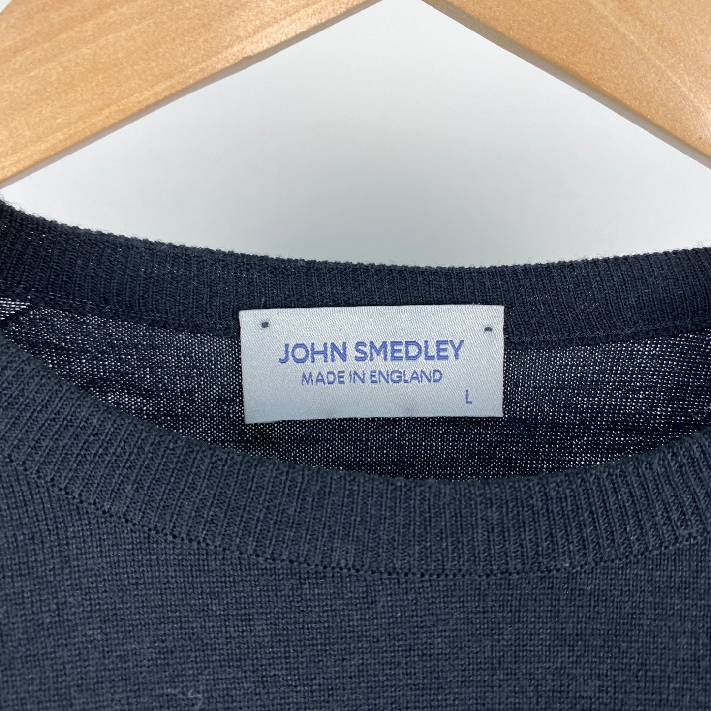 JOHN SMEDLEY ハイゲージニット メンズ L 黒系【中古】