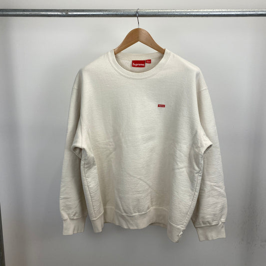 SUPREME small box crewneck メンズ L 白系【中古】