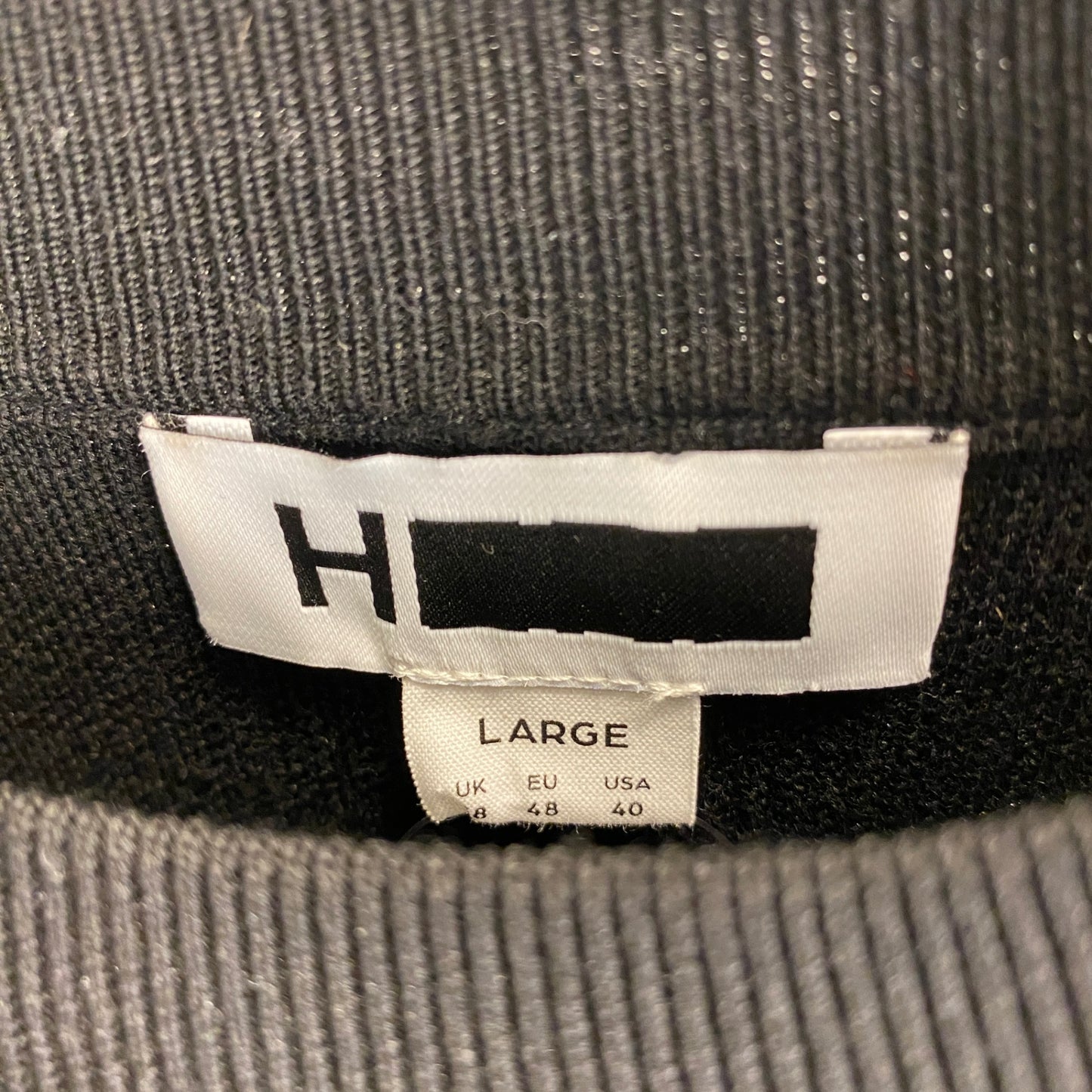H BEAUTY & YOUTH クルーネックニット メンズ L 黒系【中古】