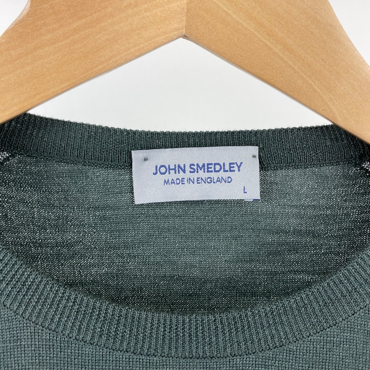 JOHN SMEDLEY 長袖ニット メンズ L 緑系【中古】
