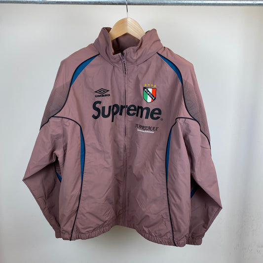 SUPREME ナイロンブルゾン メンズ XL 紫系【中古】