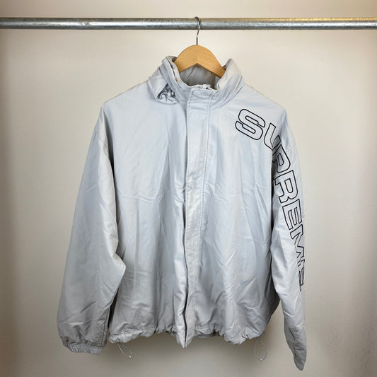 SUPREME ナイロンブルゾン メンズ L グレー系【中古】