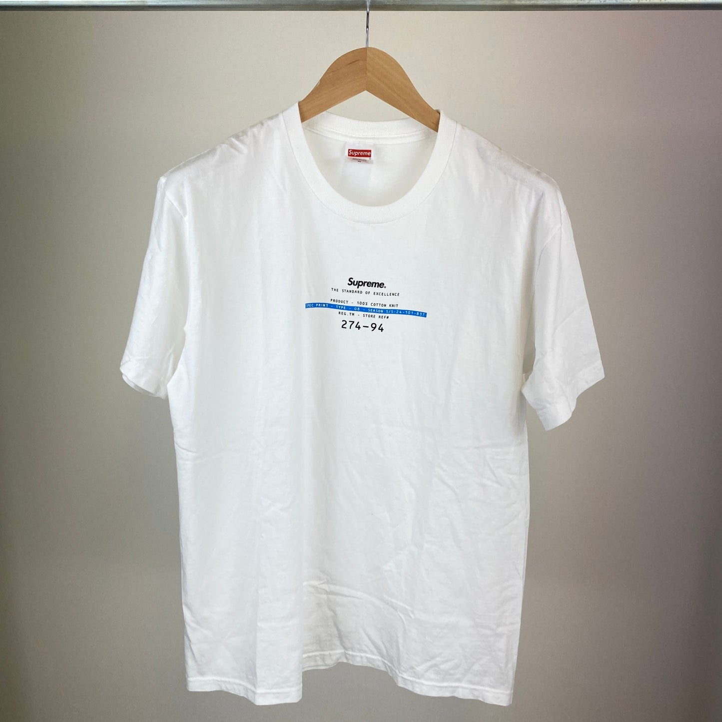 SUPREME 半袖Tシャツ メンズ M 白系【中古】