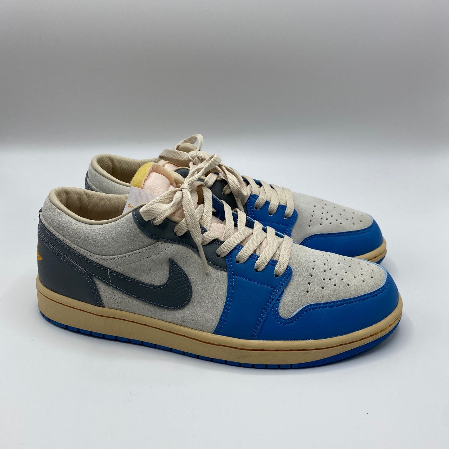 NIKE AIR JORDAN 1 LOW メンズ 28cm 水色系【中古】