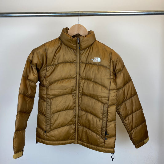 THE NORTH FACE ダウンブルゾン レディーズ S 茶系【中古】
