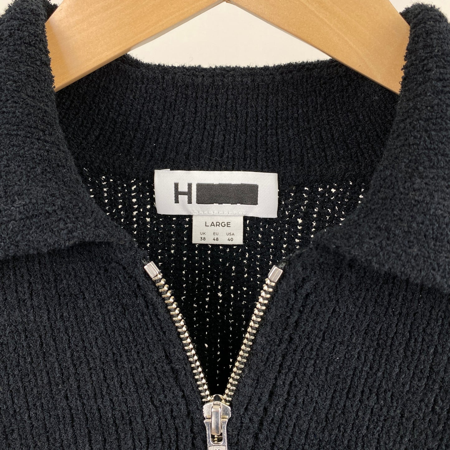 H BEAUTY&YOUTH 長袖ニット メンズ L 黒系【中古】