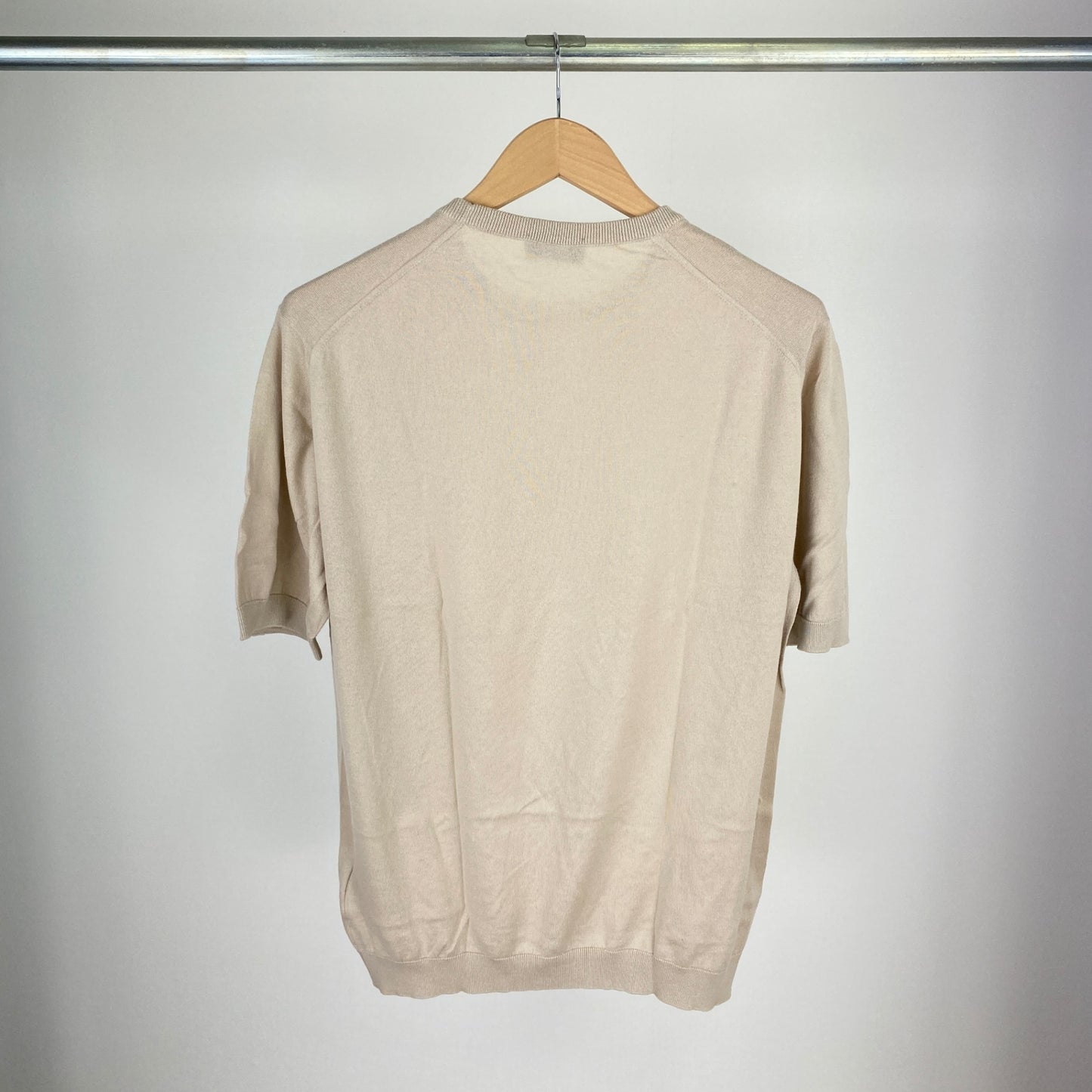 JOHN SMEDLEY 半袖ニット メンズ L ベージュ系【中古】