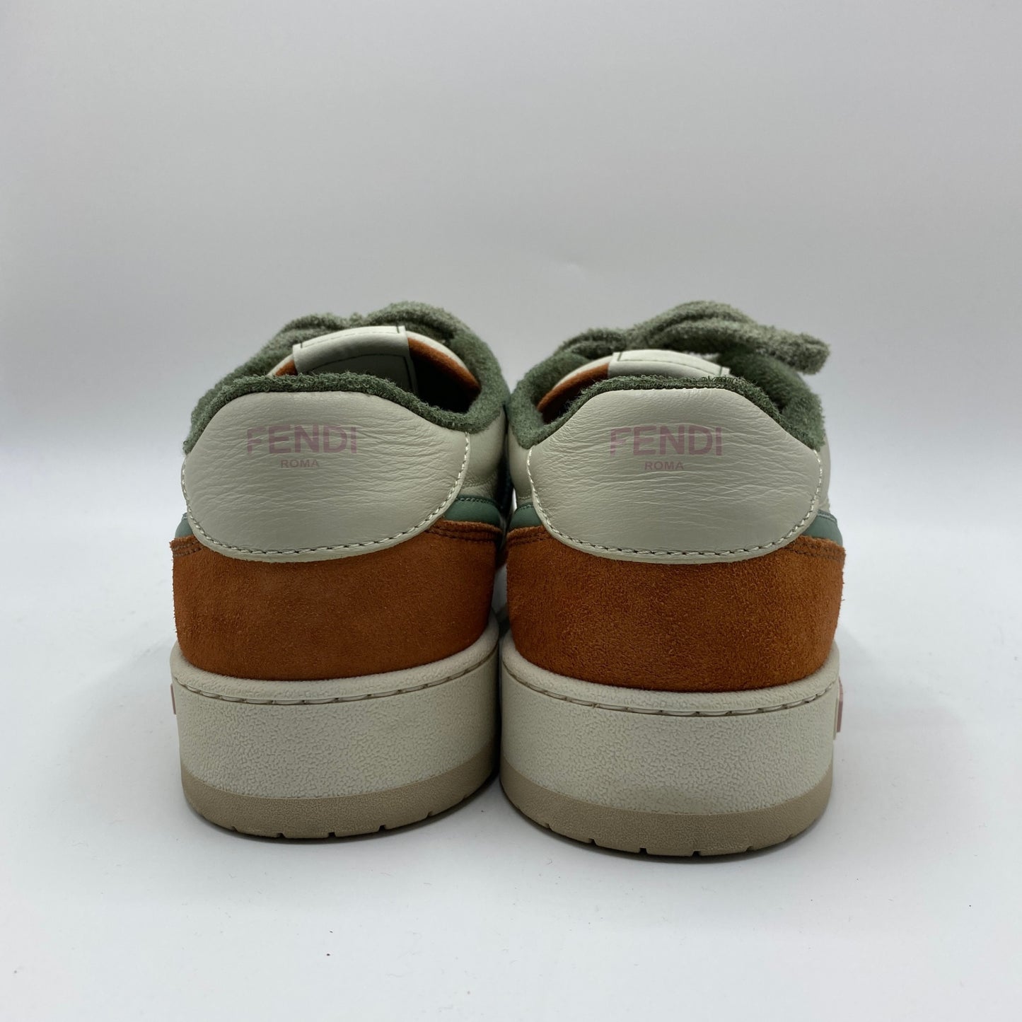 FENDI MATCH スニーカー メンズ 25cm 緑系【中古】