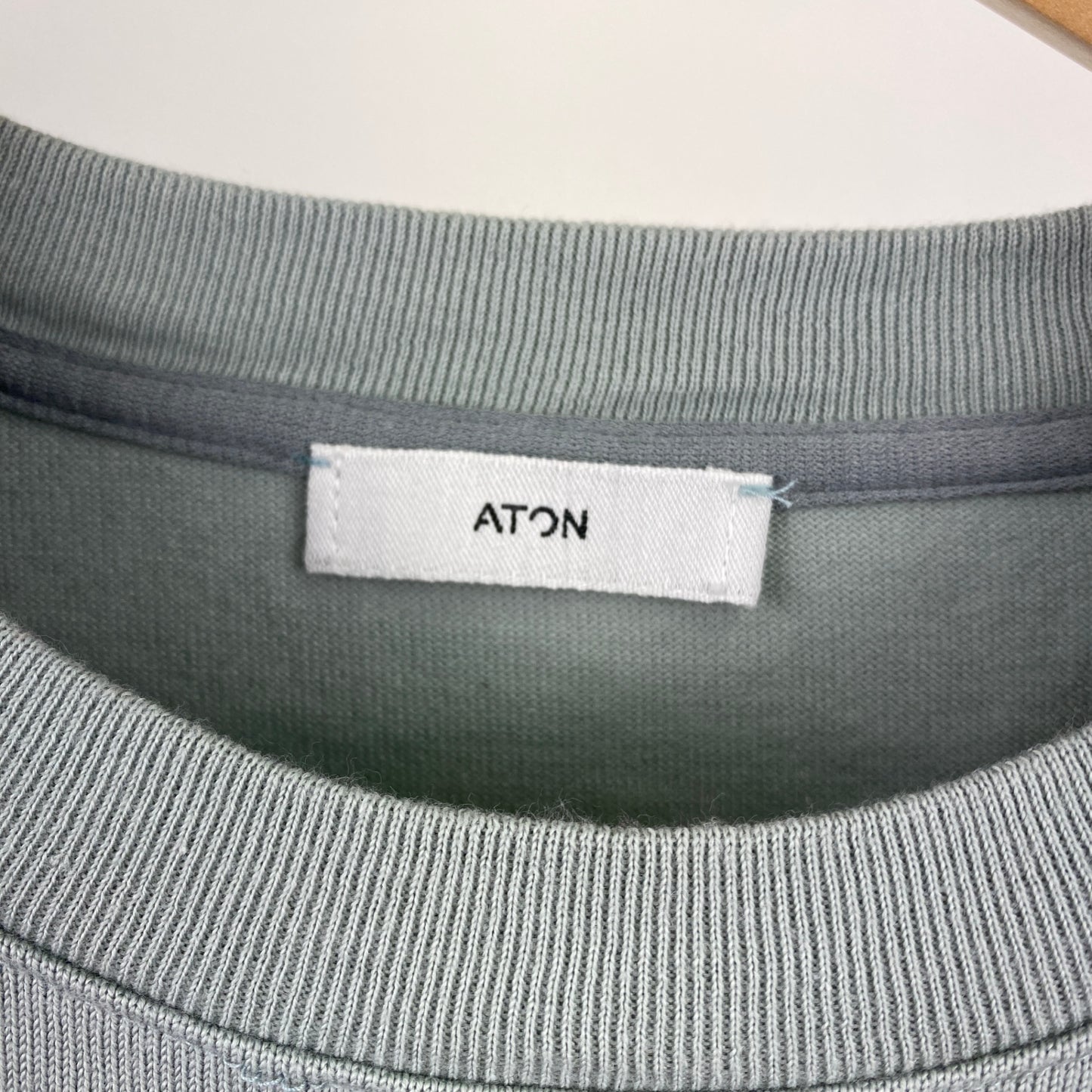 ATON 半袖Tシャツ メンズ XL 緑系【中古】