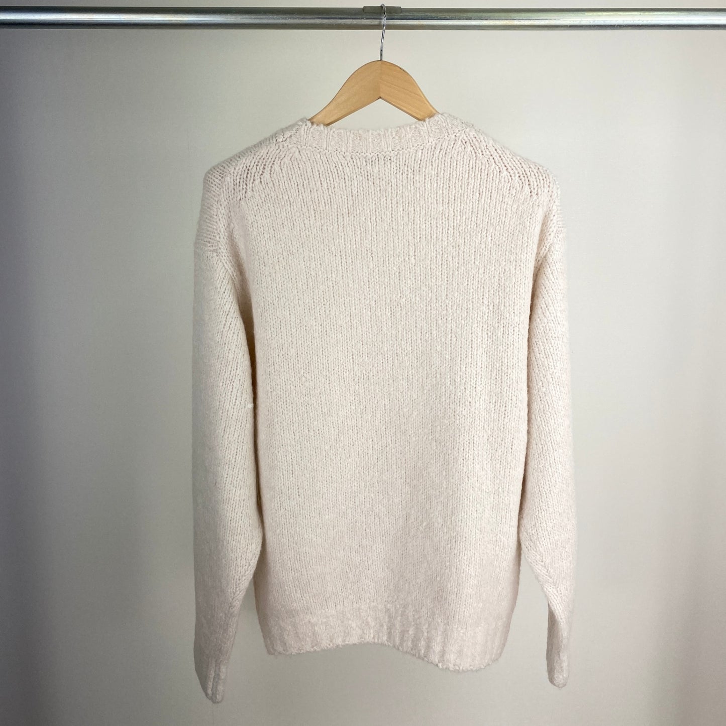 H BEAUTY&YOUTH  長袖ニット メンズ L 白系【中古】