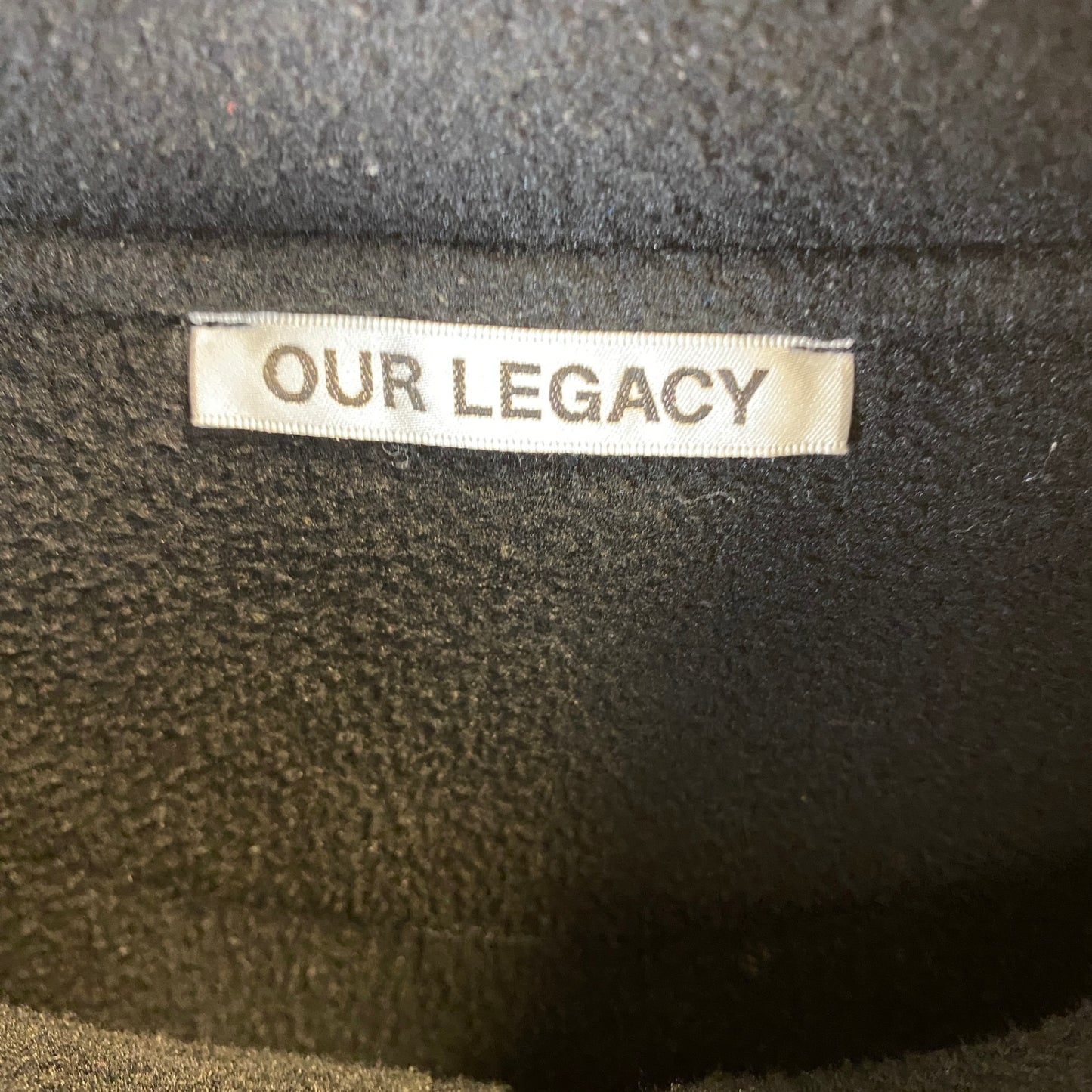 OUR LEGACY ボアブルゾン メンズ L 黒系【中古】