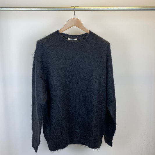 AURALEE モヘアニット メンズ L 黒系【中古】