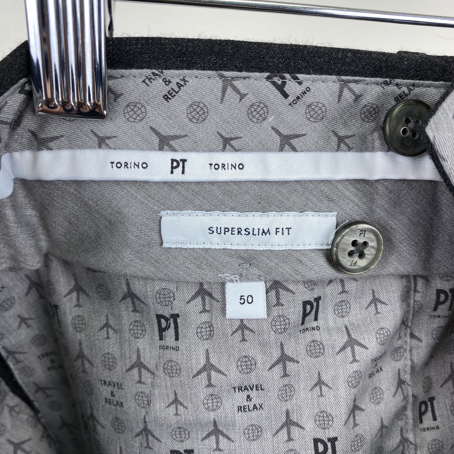 PT TORINO スラックス メンズ XL グレー系【中古】