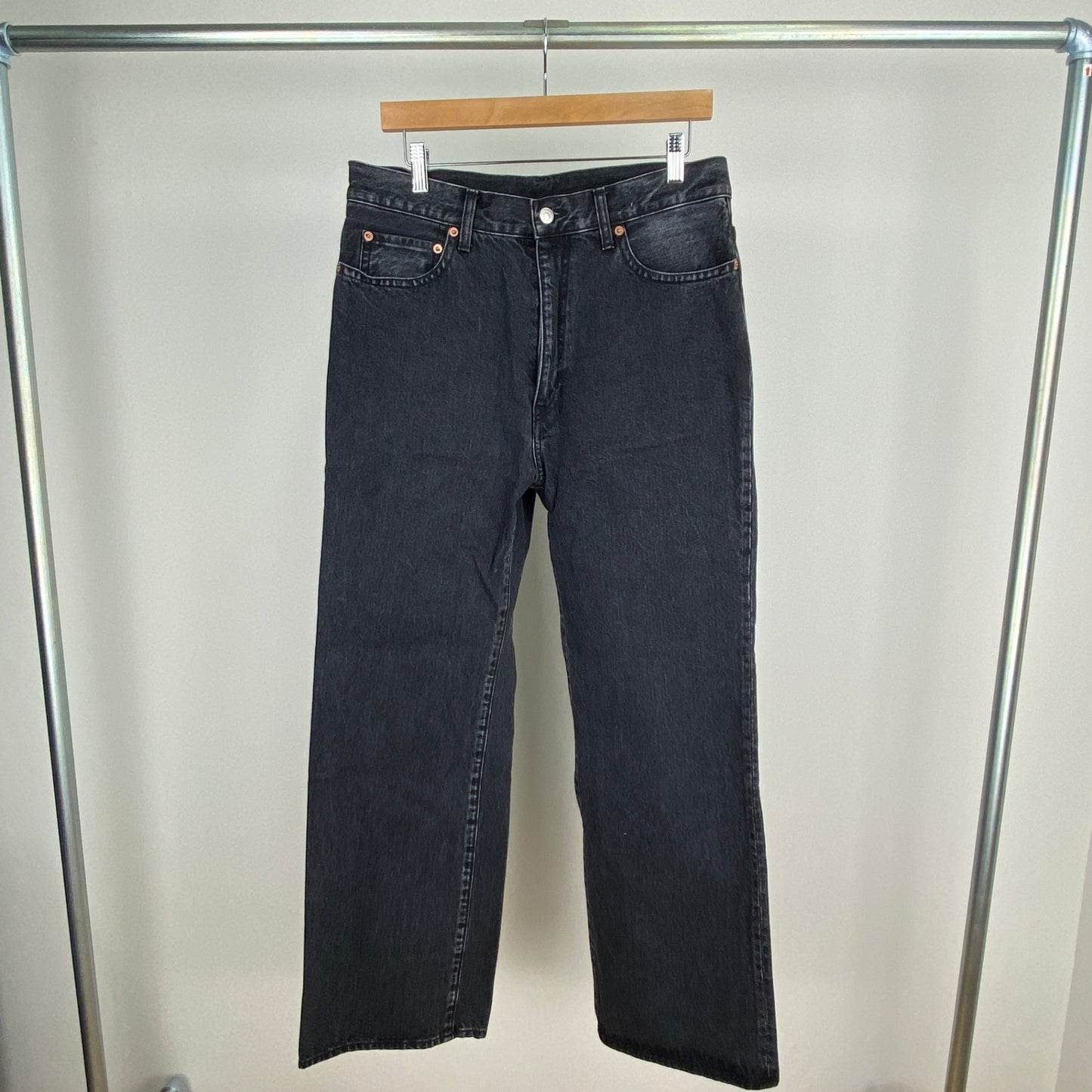 H BEAUTY & YOUTH デニムパンツ メンズ L 黒系【中古】