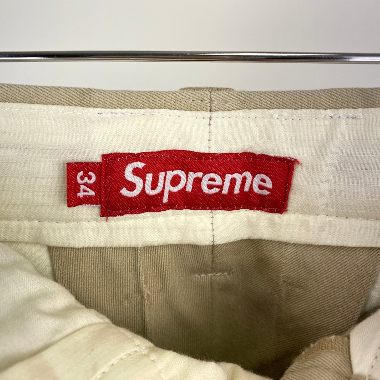 SUPREME チノパン メンズ XL ベージュ系【中古】
