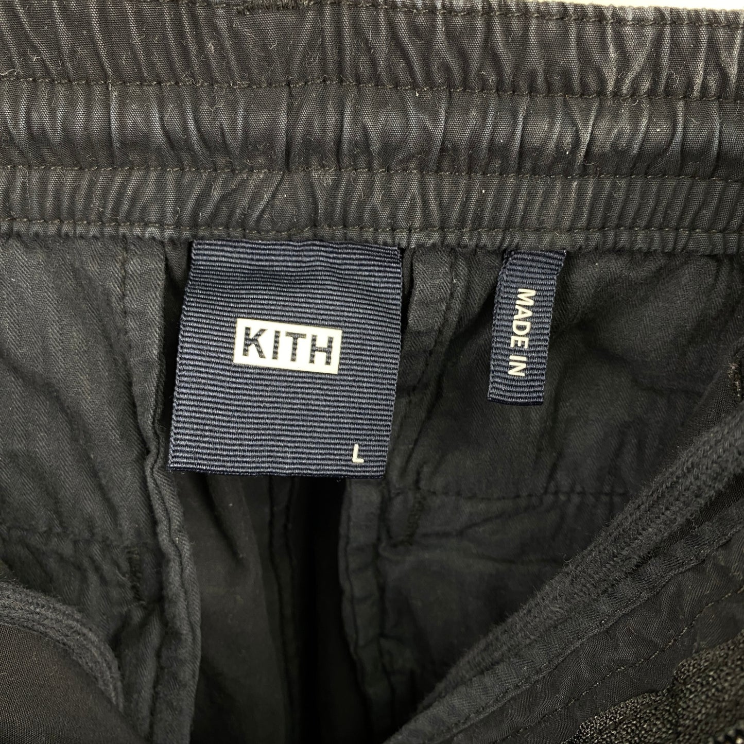 KITH カーゴパンツ メンズ L 黒系【中古】