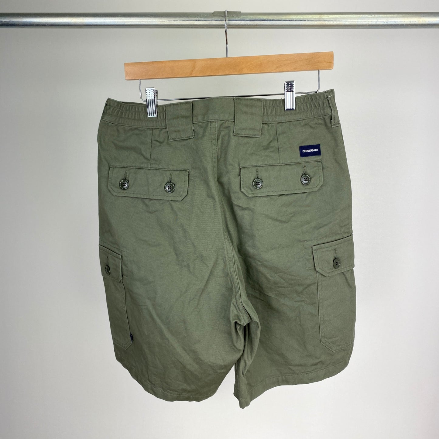 DESCENDANT カーゴショーツ メンズ L 緑系【中古】