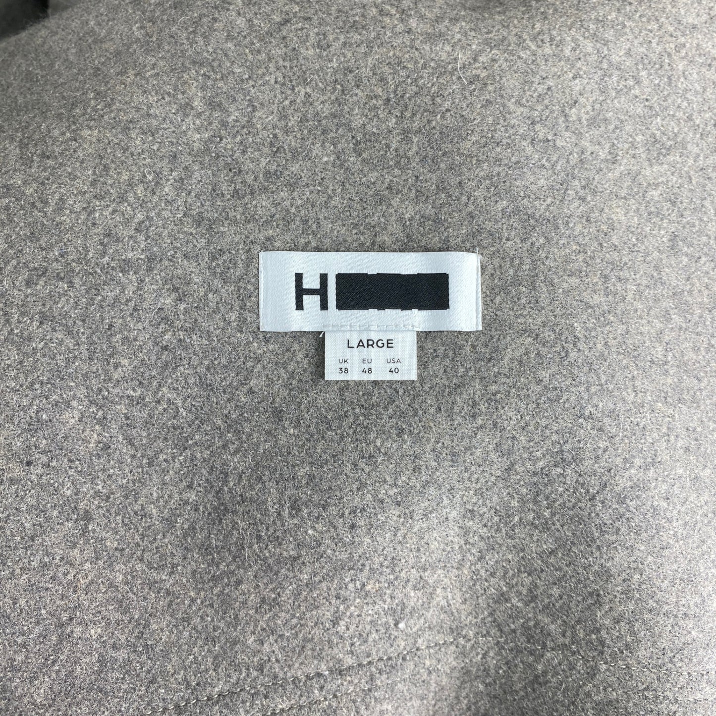 H BEAUTY & YOUTH ウールカシミヤ メルトンカバーオール メンズ L グレー系【中古】