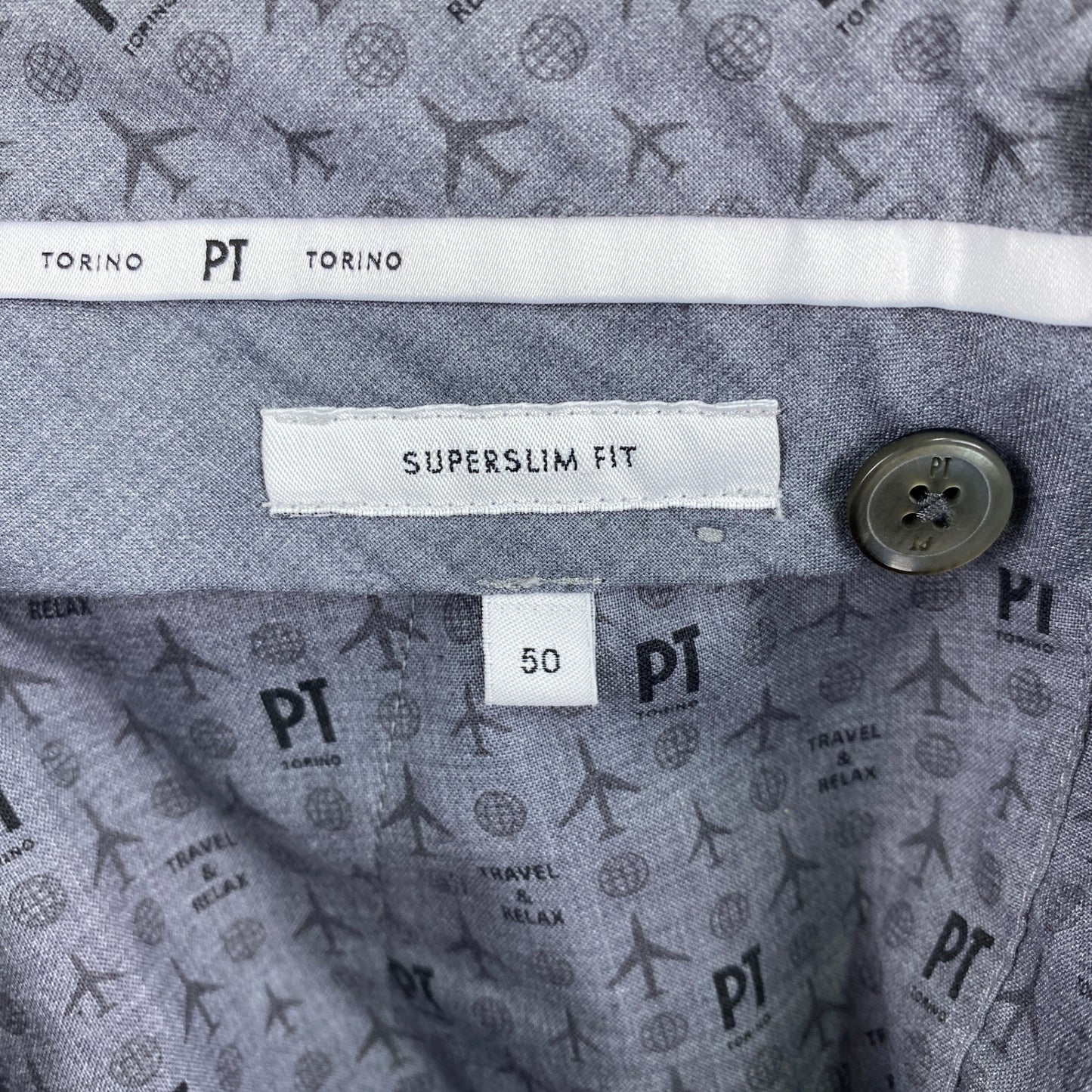 PT torino スラックス メンズ XL グレー系【中古】