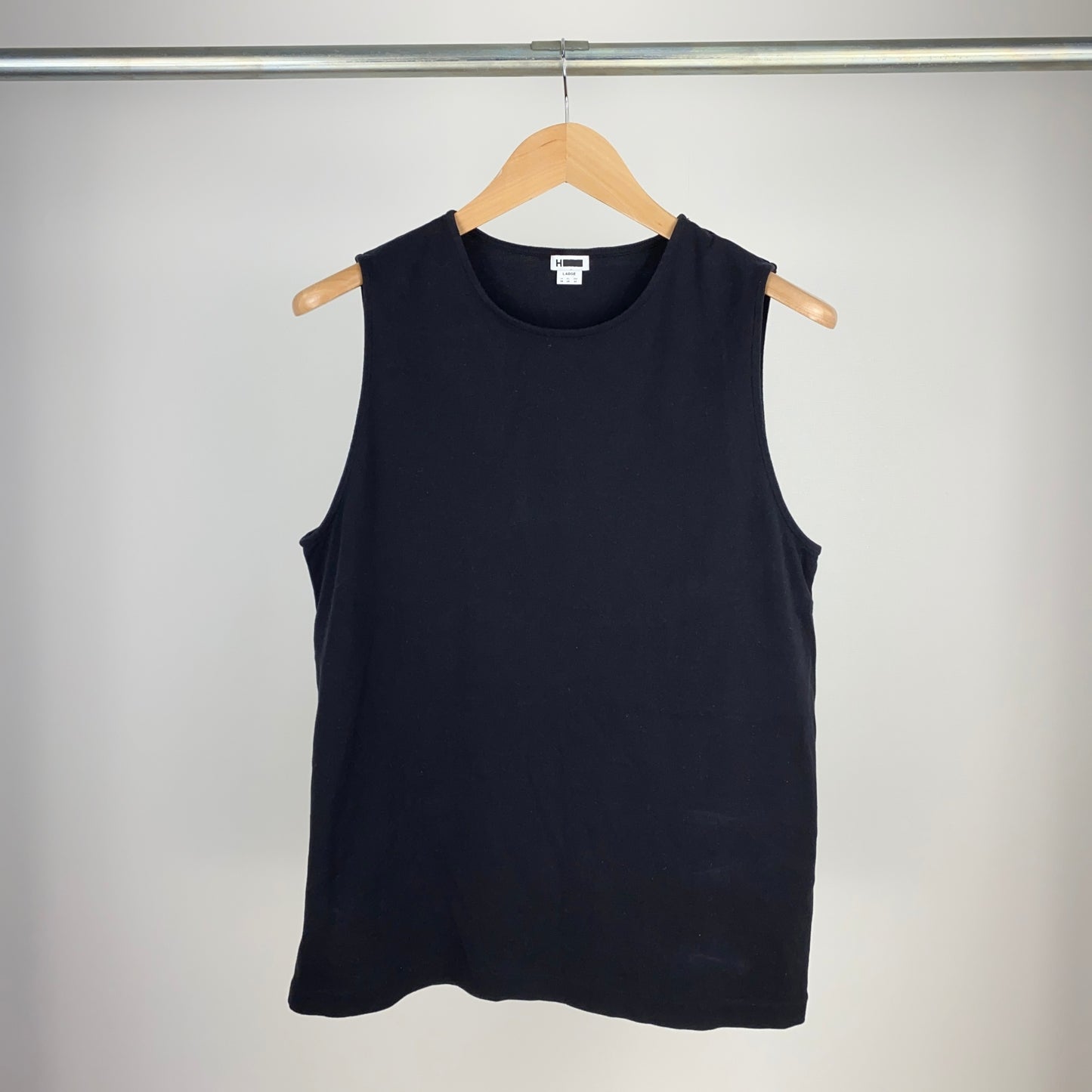 H BEAUTY & YOUTH ノースリーブTシャツ メンズ L 黒系【中古】