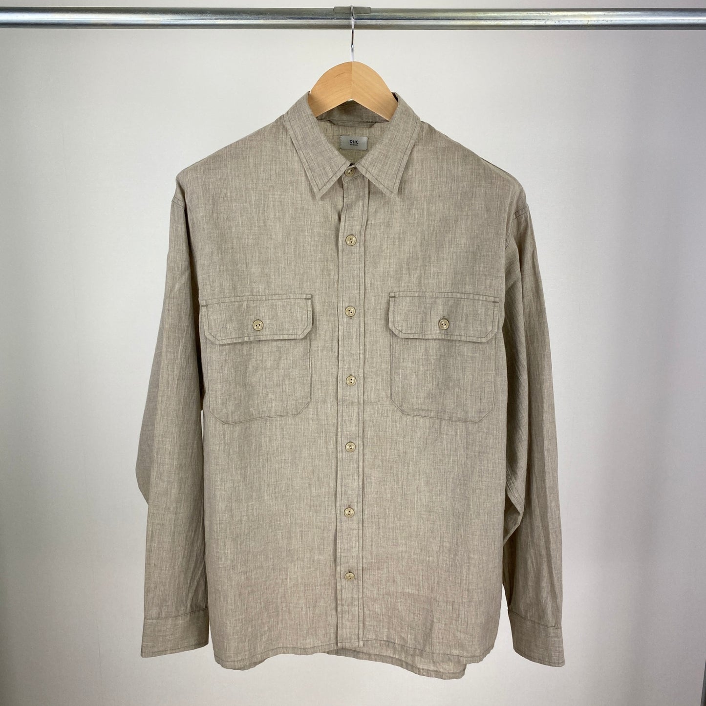 RHC 長袖シャツ メンズ L ベージュ系【中古】