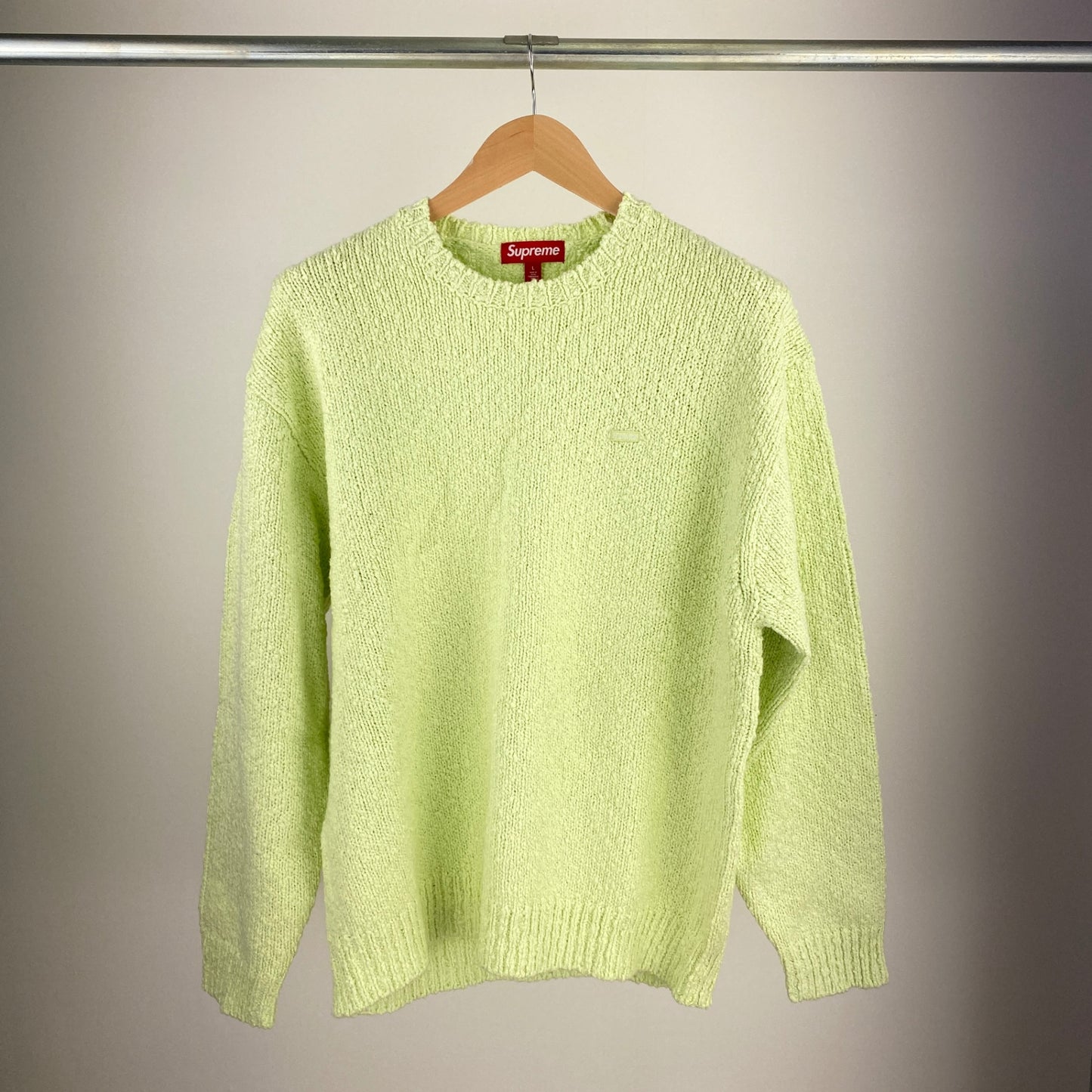 SUPREME 長袖ニット メンズ L 緑系【中古】